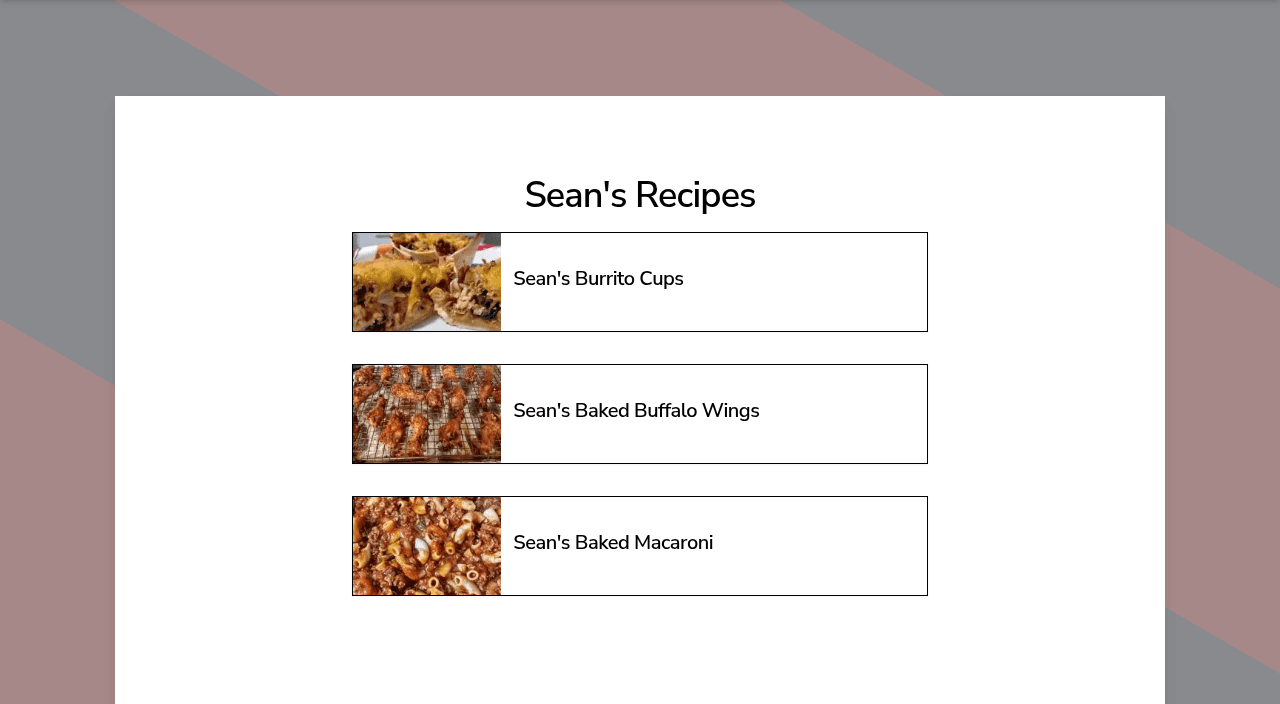 Community Recipe & Q&A Site website preview